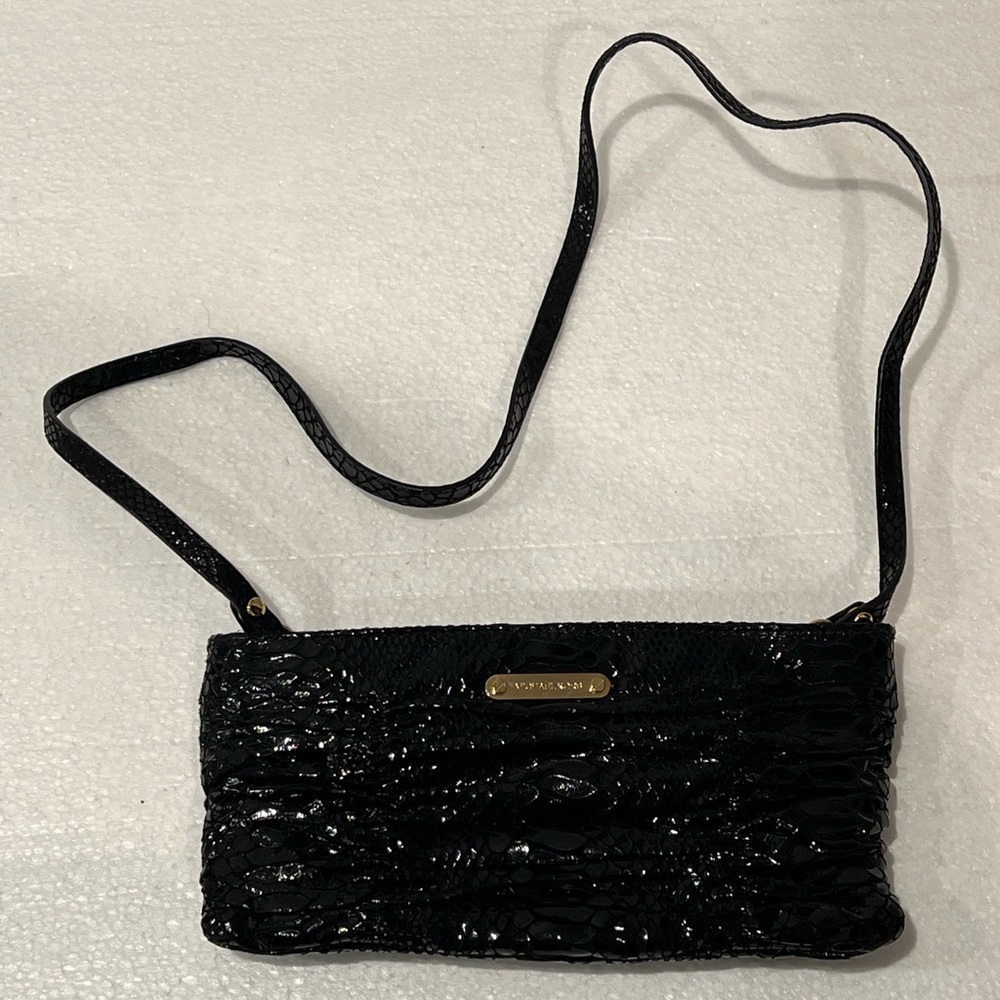 Michael Kors Black Textured Crossbody Bag